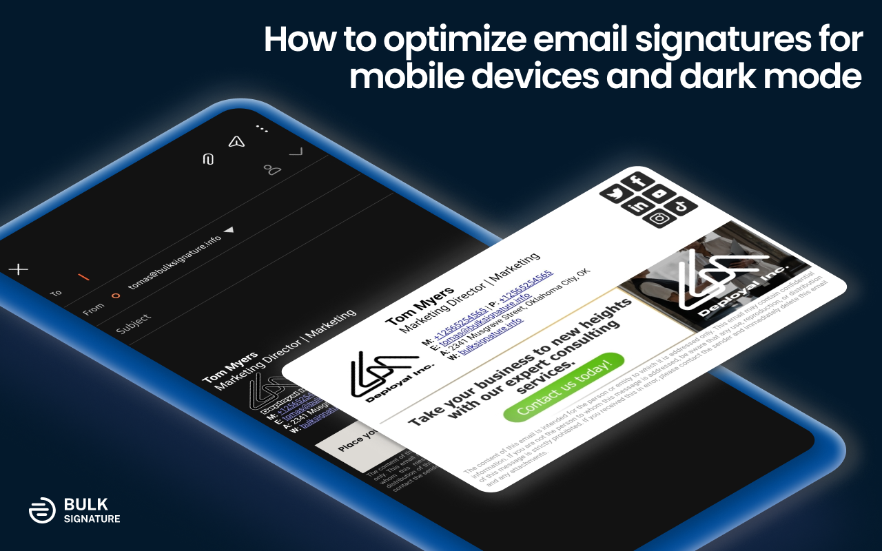 How to optimize email signatures for mobile devices